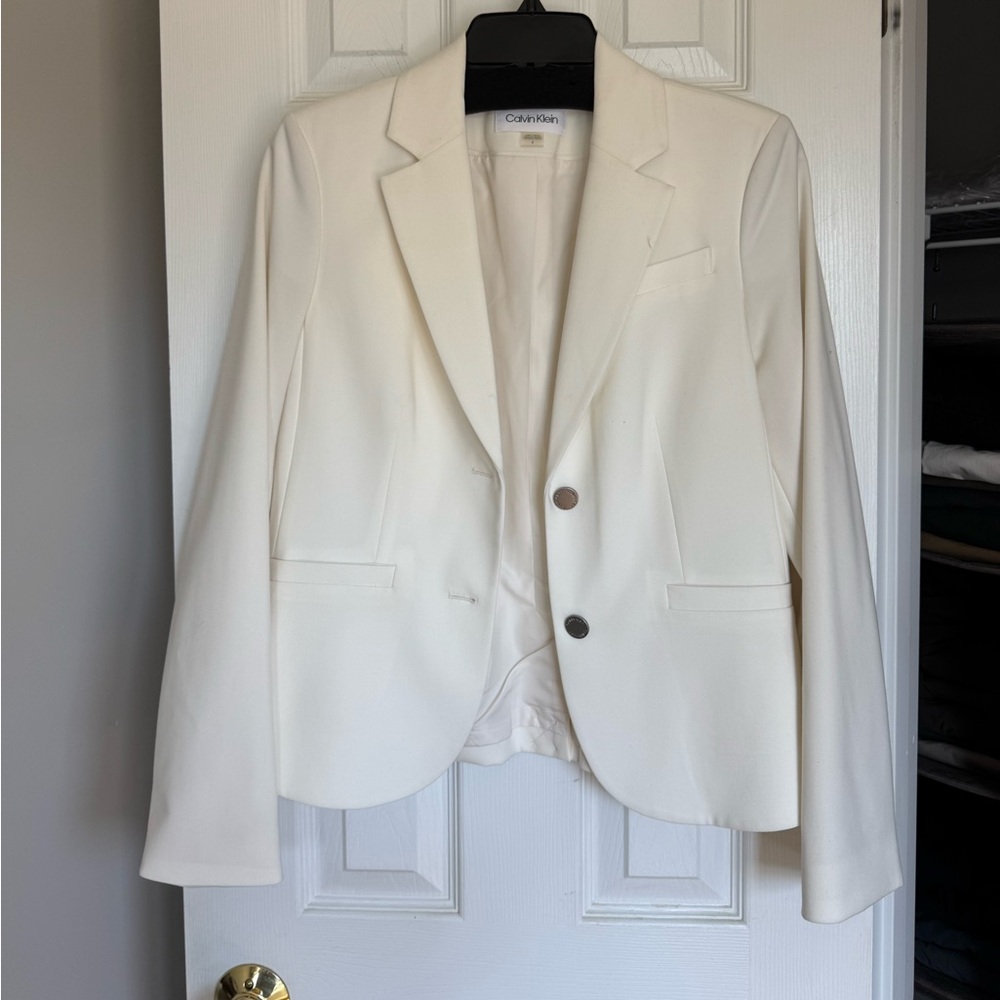 White Calvin Klein Blazer